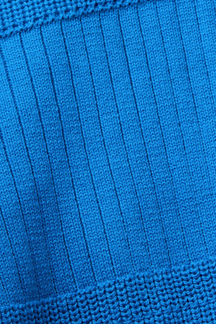 Pullover in maglia a motivi misti, BLUE, detail image number 6