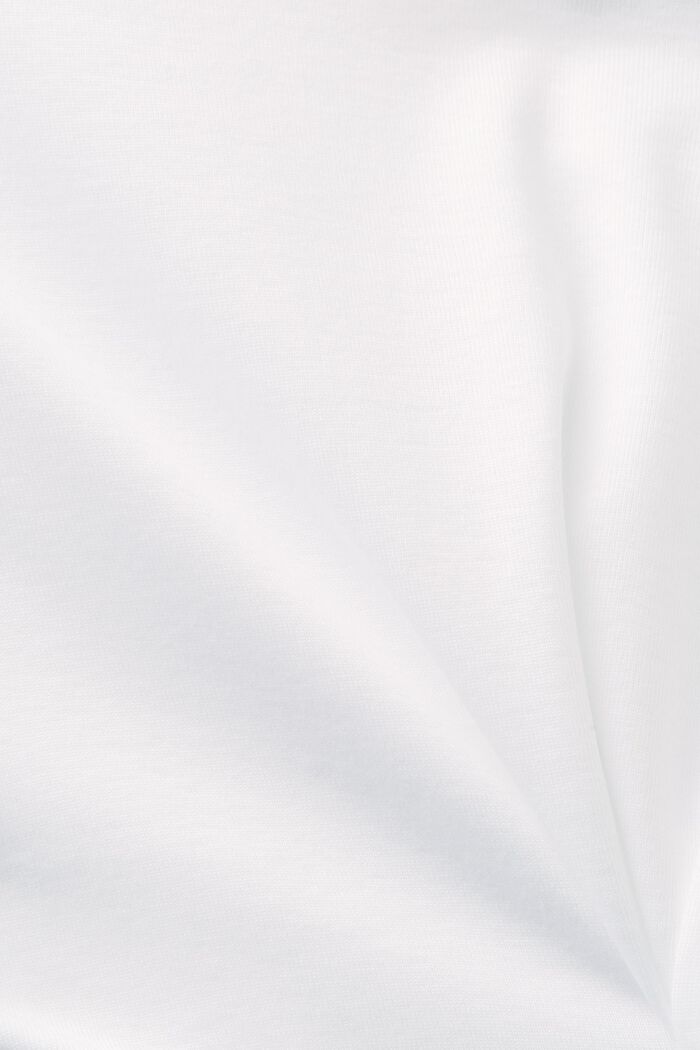 T-shirt in cotone a maniche corte, WHITE, detail image number 5