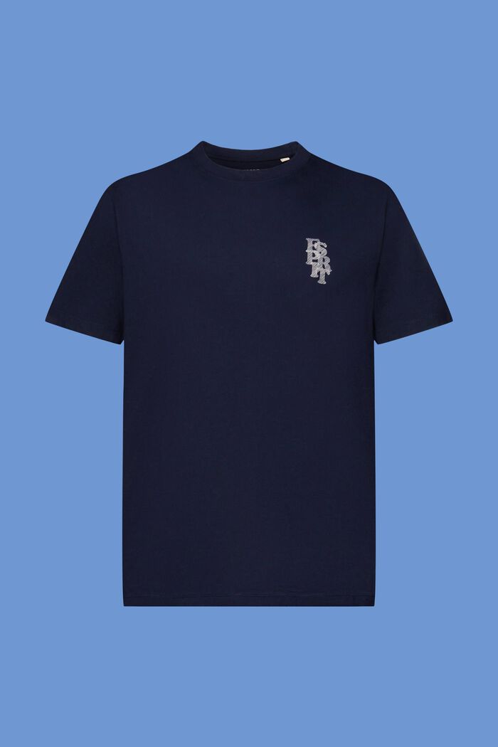 T-shirt con logo, 100% cotone, NAVY, detail image number 6