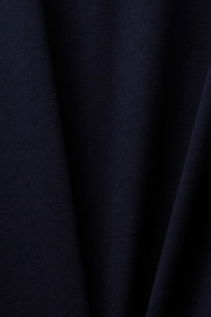 T-shirt in jersey con logo, 100% cotone, NAVY, detail image number 5