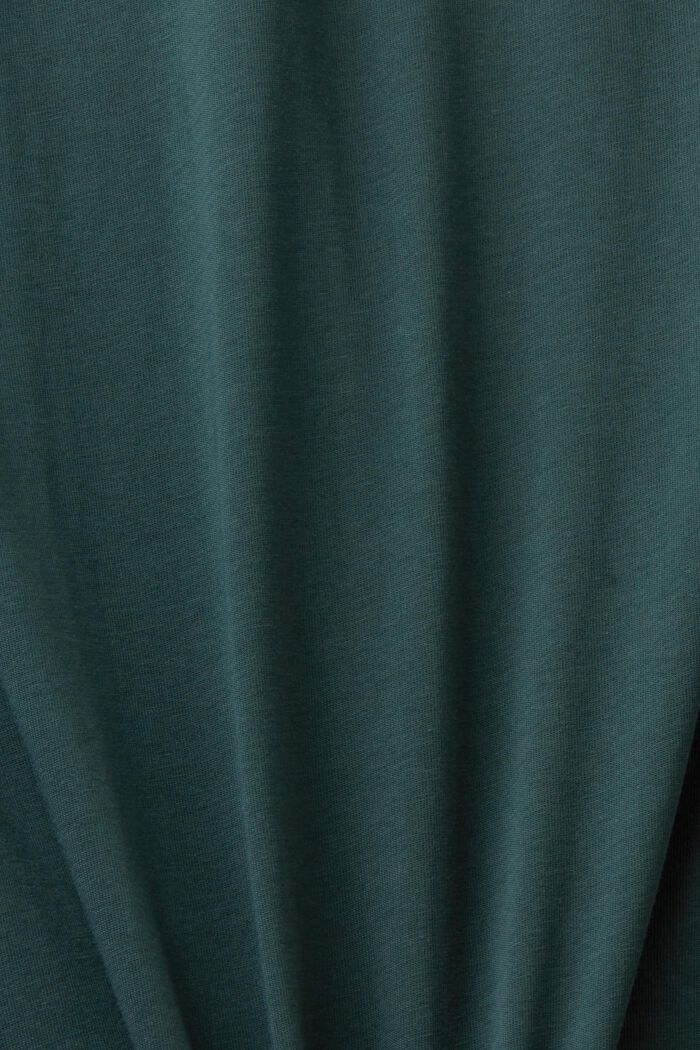 T-shirt girocollo in jersey, TEAL BLUE, detail image number 5