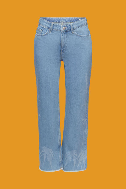 Jeans cropped a fantasia, 100% cotone