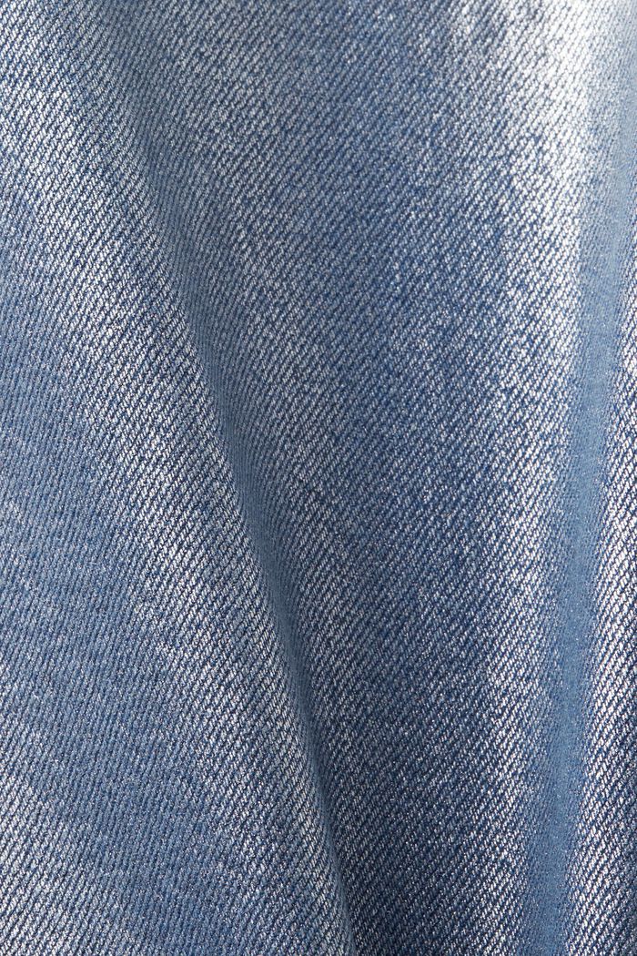Jeans dritti retrò metallizzati, GREY RINSE, detail image number 6
