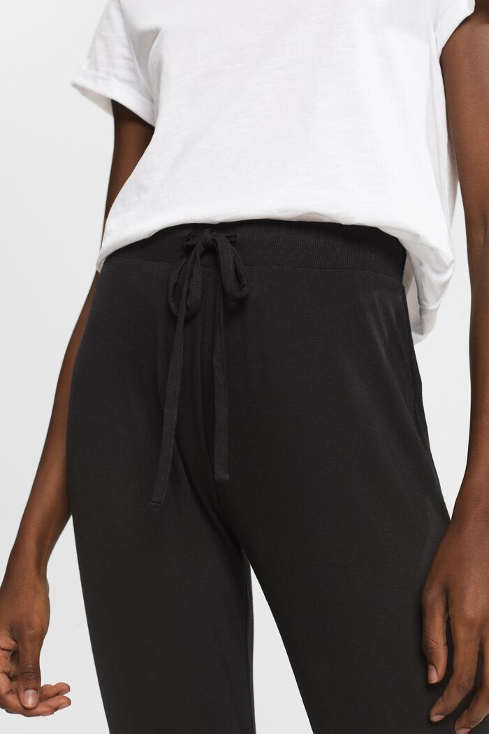 Pantaloni da pigiama in LENZING™ ECOVERO™, BLACK, detail image number 2