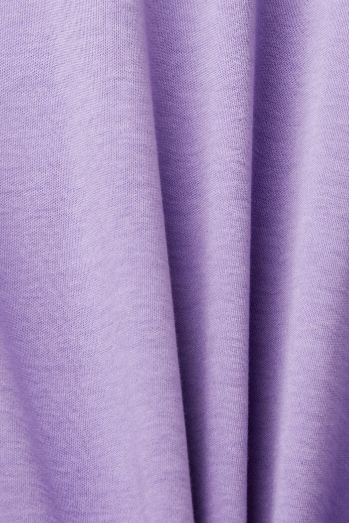 T-shirt in cotone oversize, PURPLE, detail image number 6