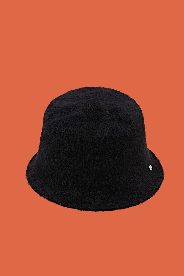 Cappello da pescatore lavorato a maglia, BLACK, detail image number 0