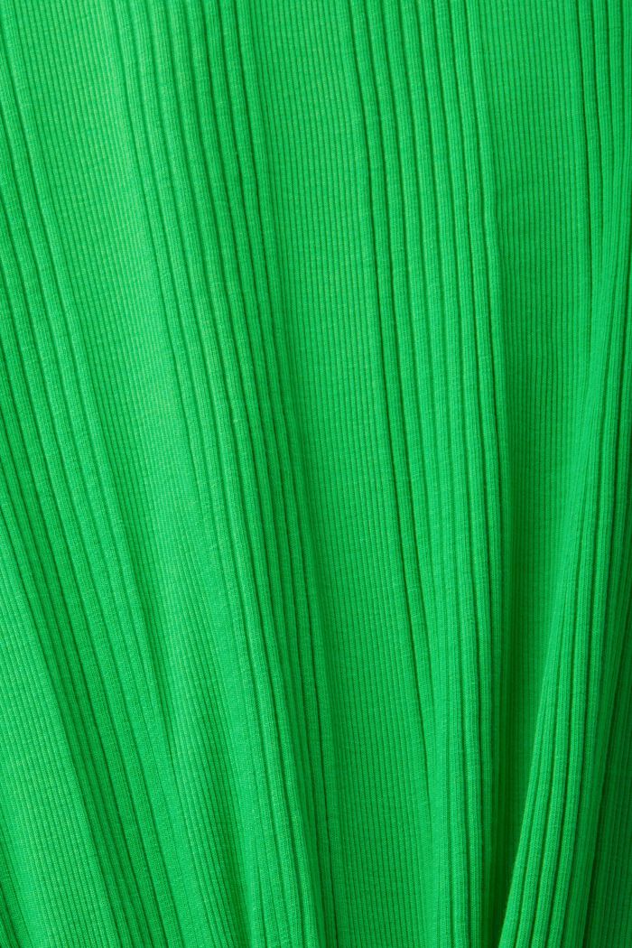 Polo a maniche lunghe a coste con bottoni, GREEN, detail image number 5
