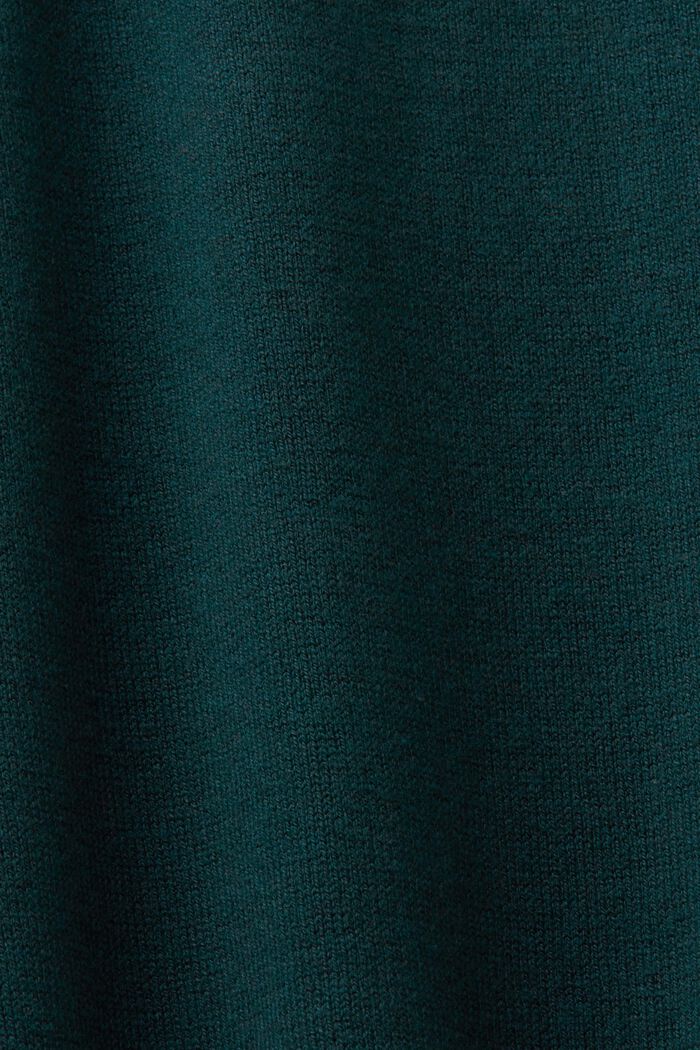 Abito in maglia con collo a lupetto, EMERALD GREEN, detail image number 5
