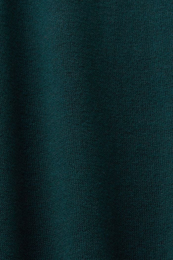 Abito in maglia con collo a lupetto, EMERALD GREEN, detail image number 5