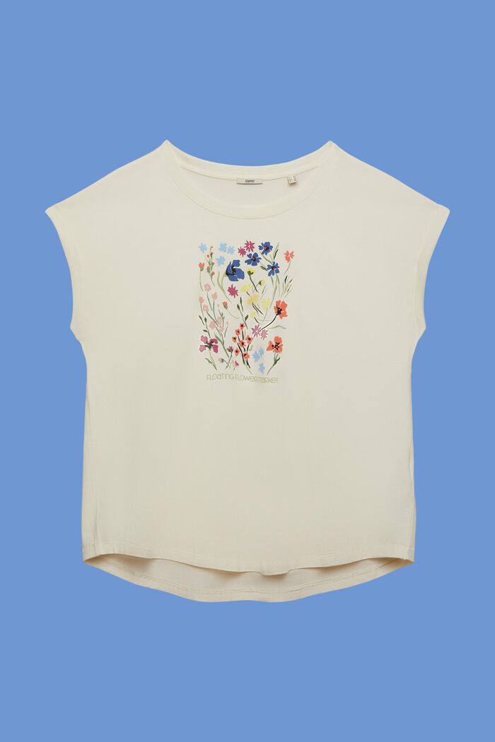 CURVY T-shirt con stampa sul davanti, 100% cotone, ICE, detail image number 6