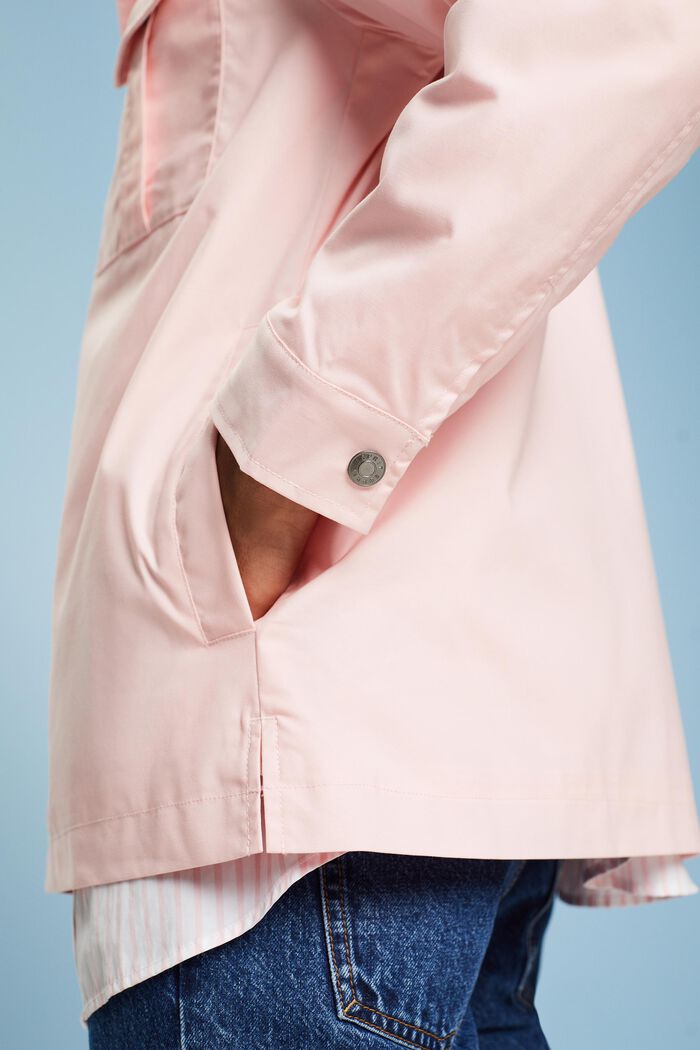 Overshirt in twill, PASTEL PINK, detail image number 3
