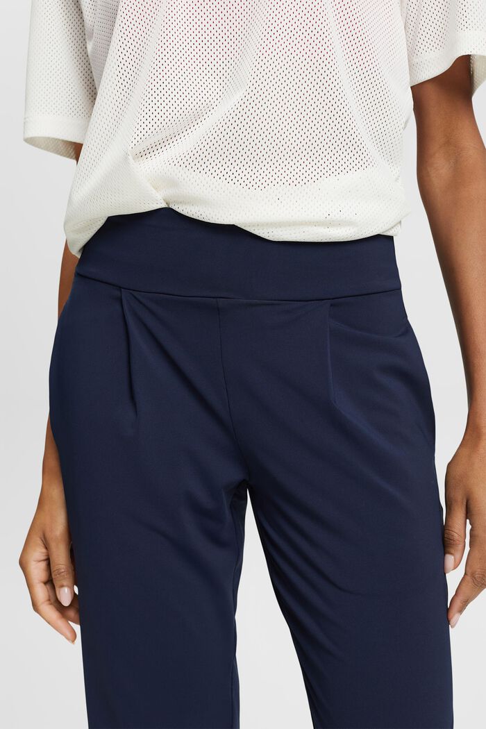 Joggers cropped in jersey con E-DRY, NAVY, detail image number 2