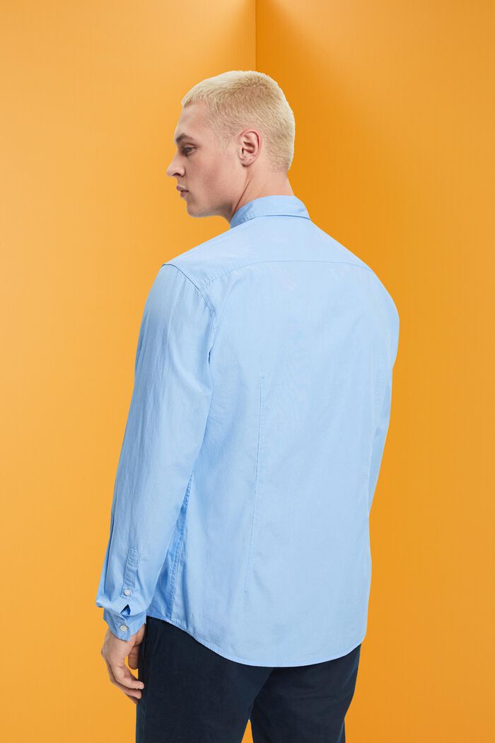 Camicia Slim Fit in cotone sostenibile, LIGHT BLUE, detail image number 3