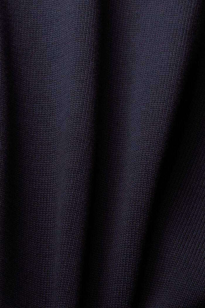 Pullover in maglia con scollo a V, NAVY, detail image number 1