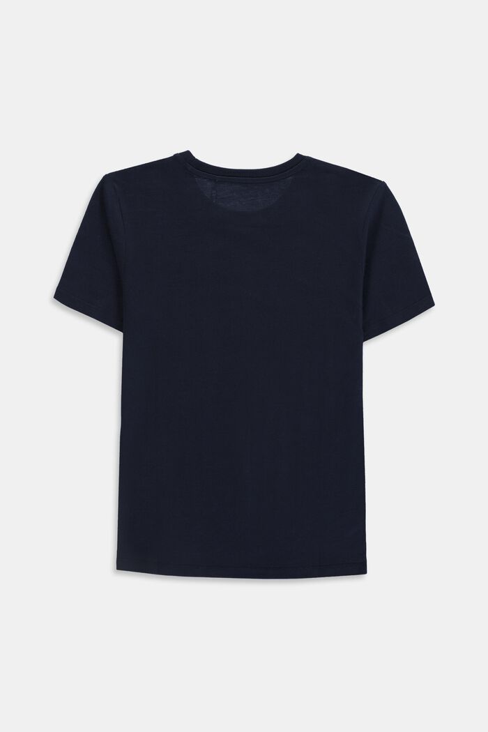 T-shirt con logo in 100% cotone, NAVY, detail image number 1