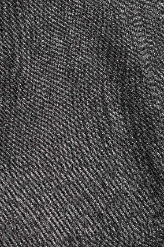 Jeans stretch in misto cotone biologico, GREY DARK WASHED, detail image number 4