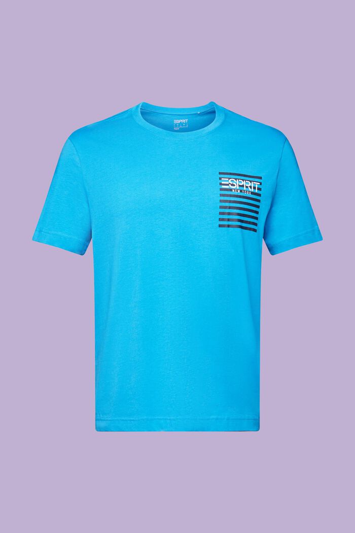 T-shirt con logo, BLUE, detail image number 6