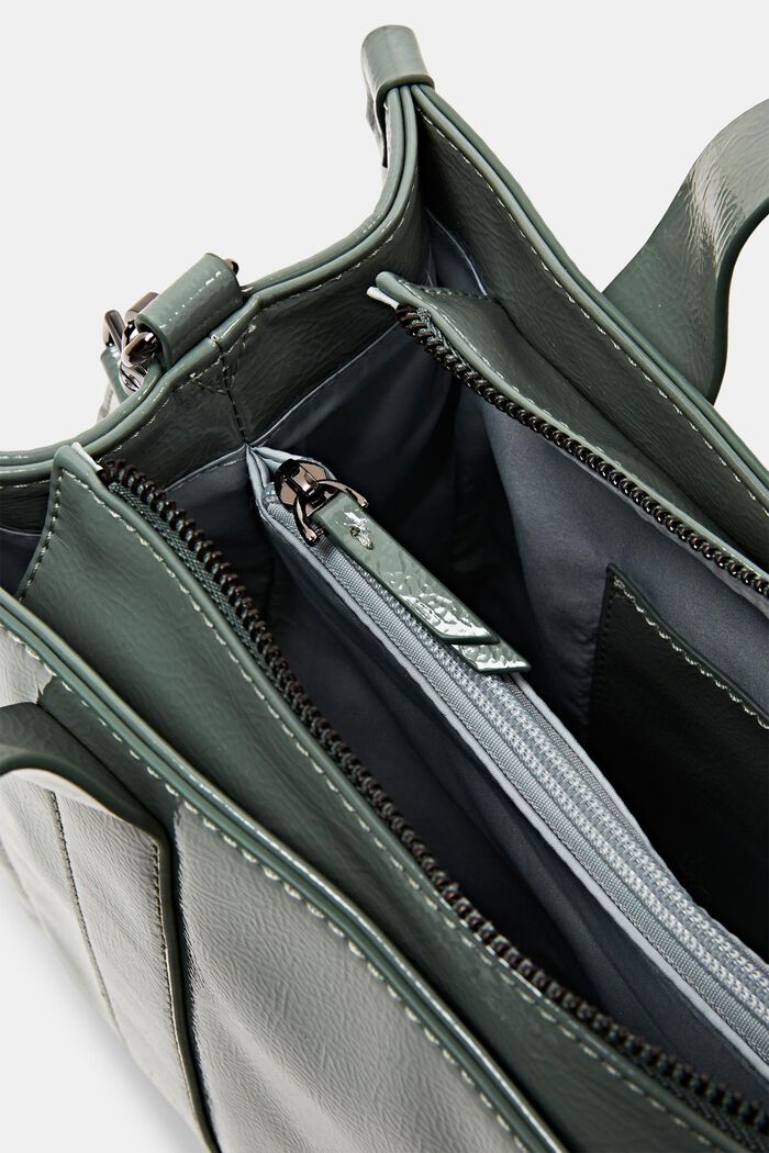 Tote bag con tracolla rimovibile, DUSTY GREEN, detail image number 3