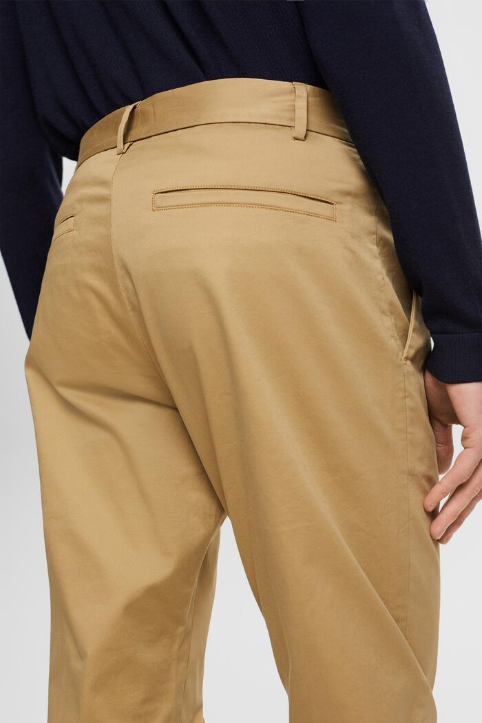 Pantaloni con nervature, KHAKI BEIGE, detail image number 2