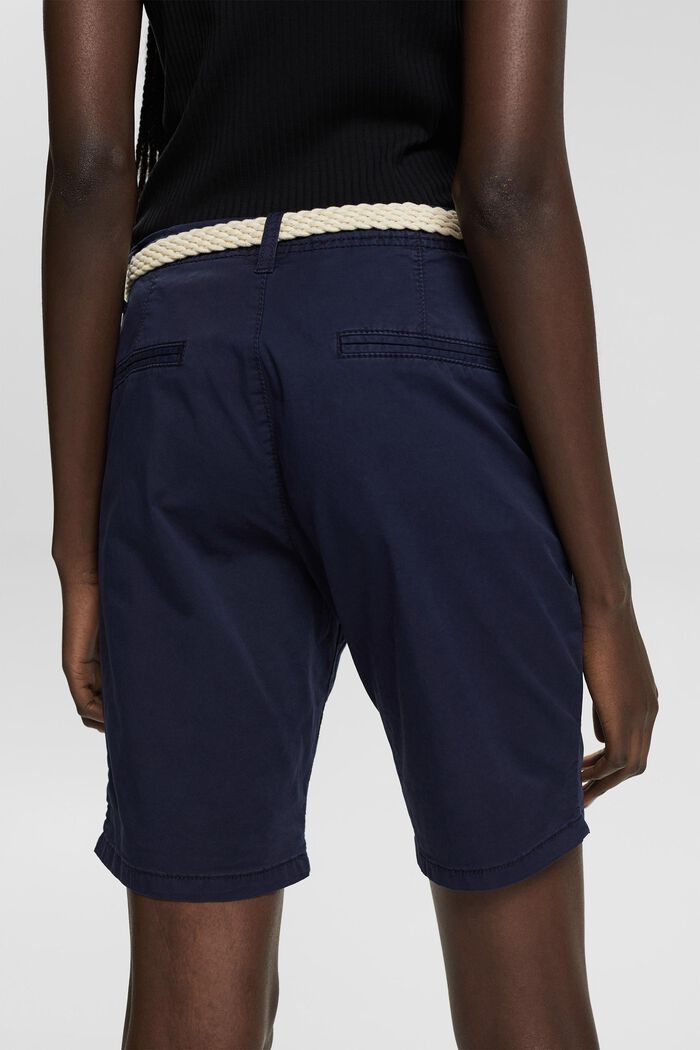Pantaloncini con cintura in tessuto, NAVY, detail image number 0