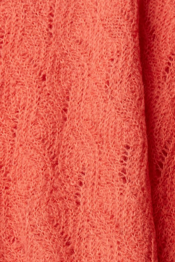 Cardigan pointelle, CORAL, detail image number 1