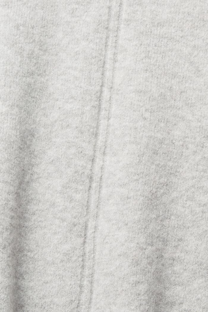 Con lana: pullover soffice con collo alto, LIGHT GREY, detail image number 1