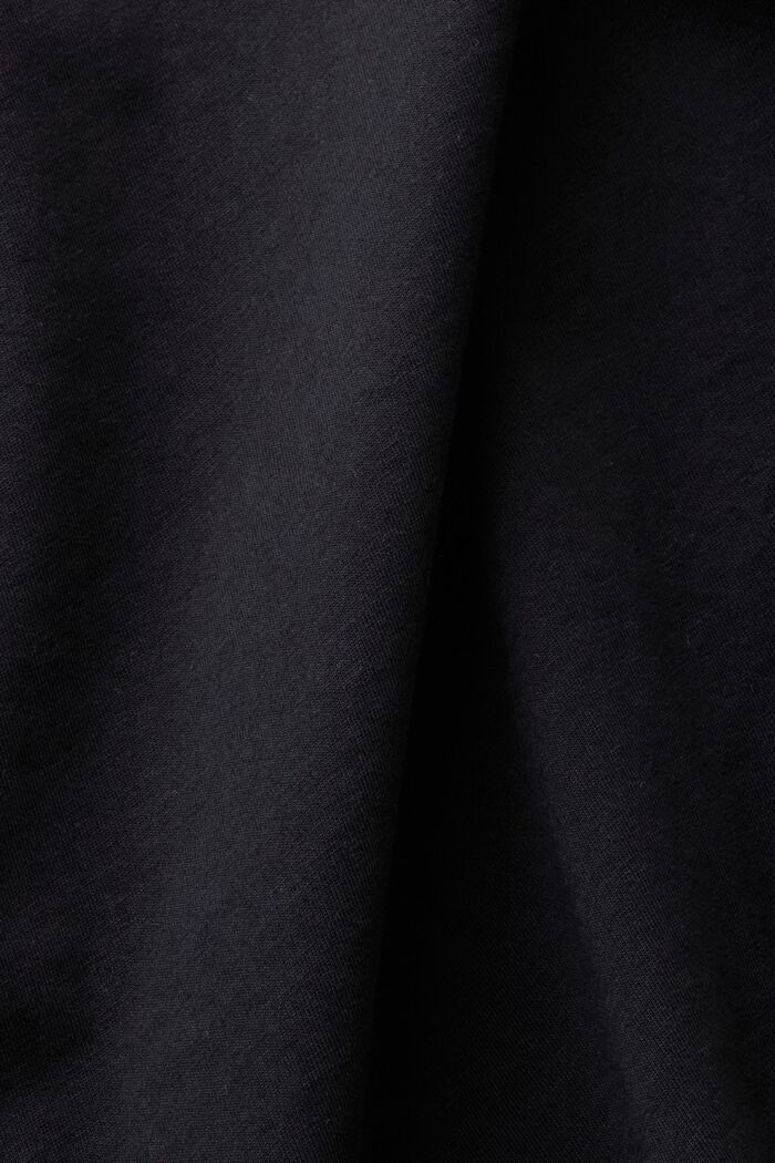 T-shirt con stampa sul petto, BLACK, detail image number 5