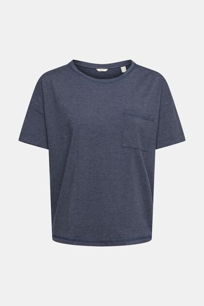 T-shirt con taschino sul petto in misto cotone