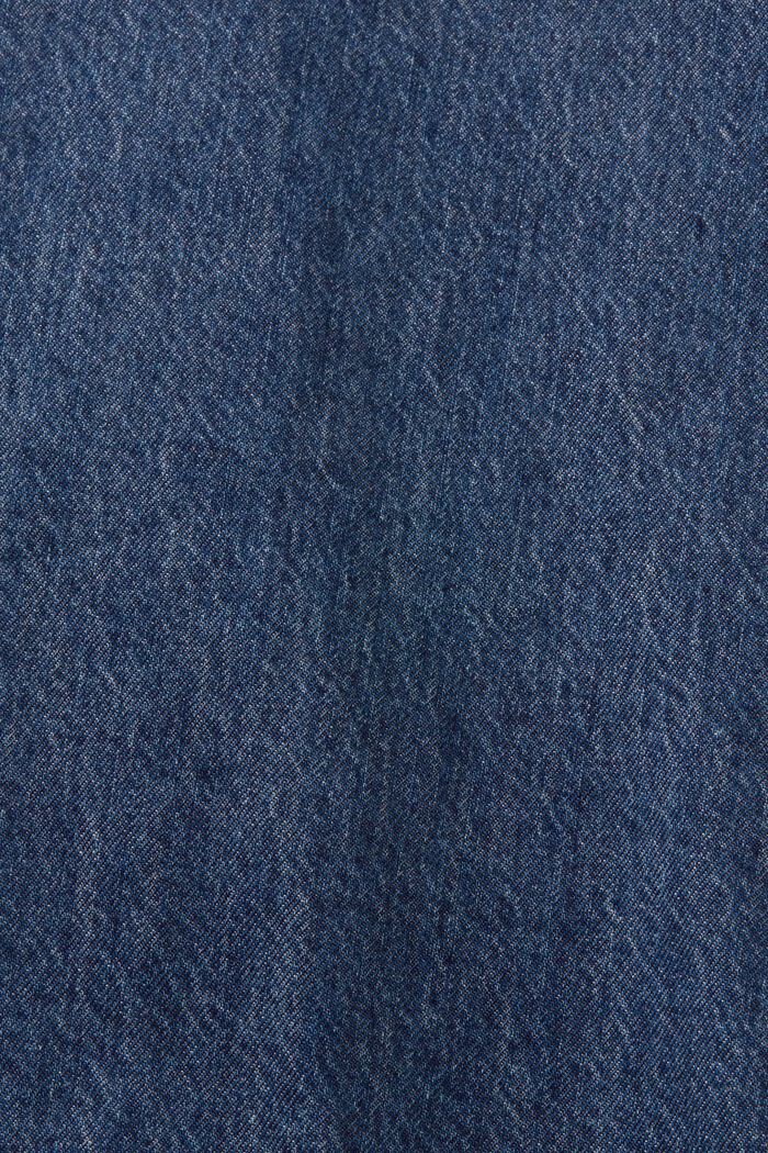 Camicia in jeans, 100% cotone, BLUE MEDIUM WASHED, detail image number 4