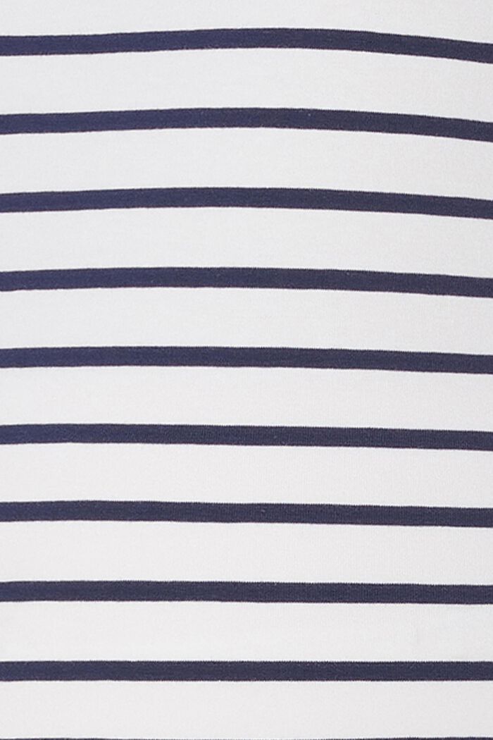 MATERNITY t-shirt a righe in misto cotone bio, DARK NAVY, detail image number 4