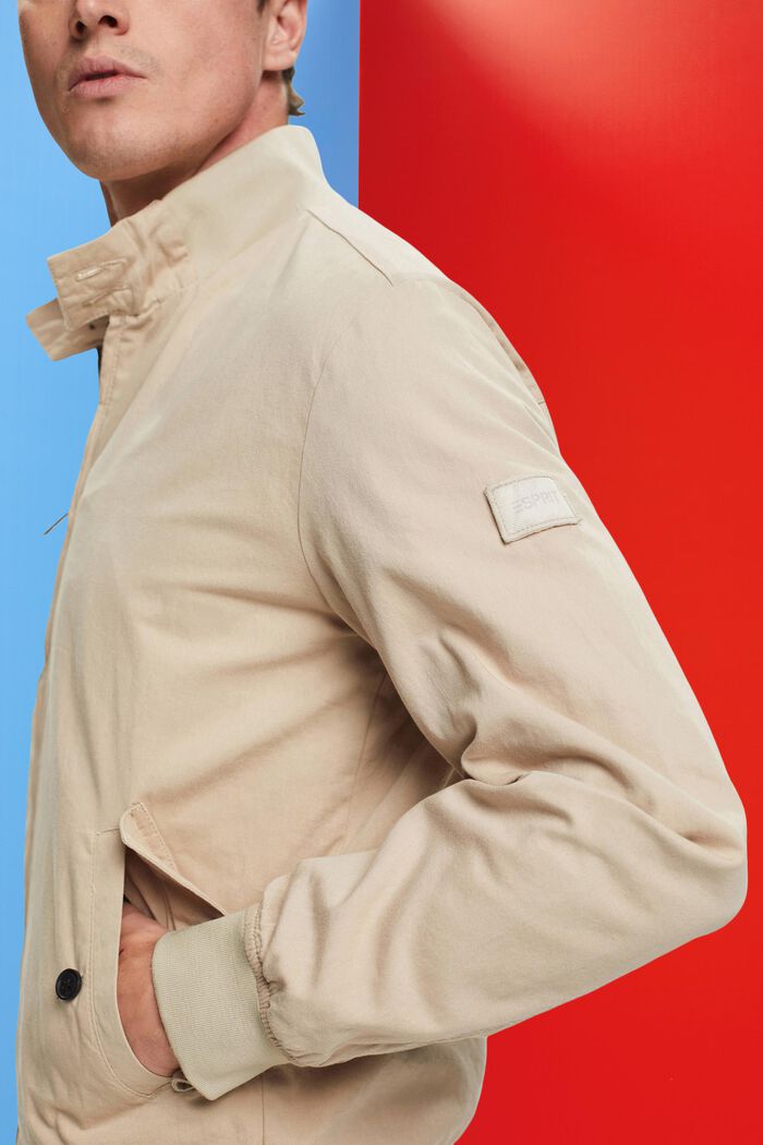 Bomber con colletto alto, LIGHT BEIGE, detail image number 2