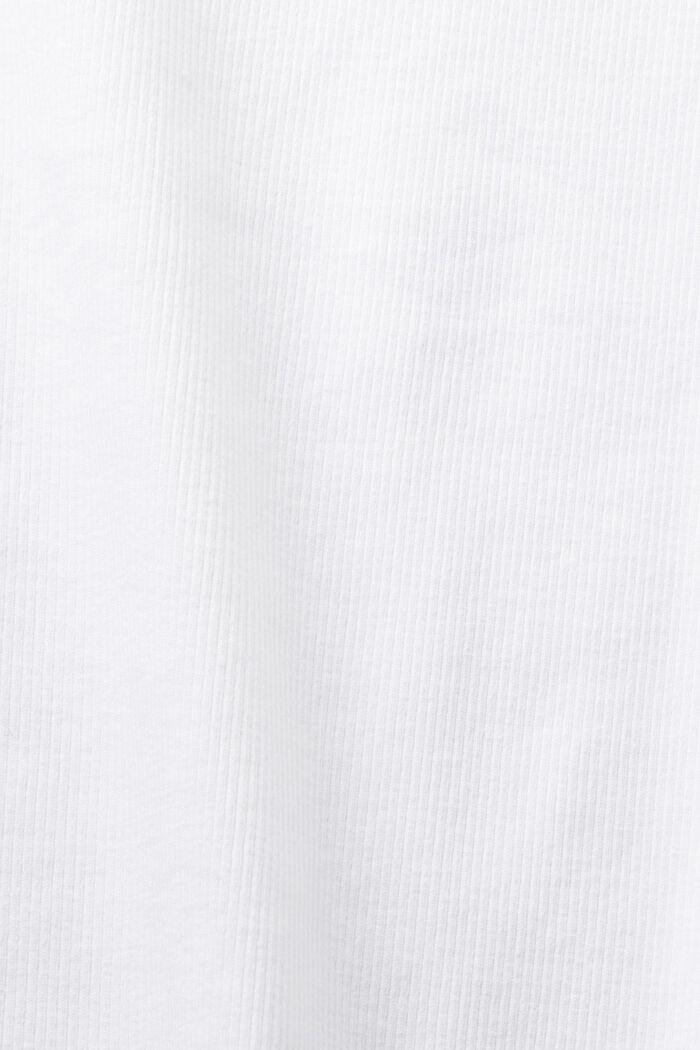 T-shirt con logo e strass, WHITE, detail image number 5