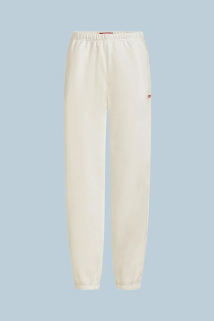 Pantaloni della tuta con logo in pile di cotone, unisex