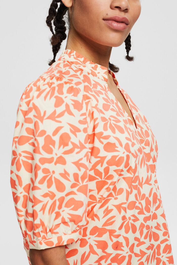 Blouses woven, CORAL ORANGE, detail image number 2
