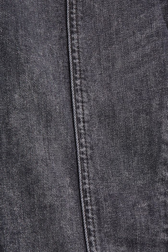 Jeans con cuciture ornamentali, cotone biologico, BLACK DARK WASHED, detail image number 4