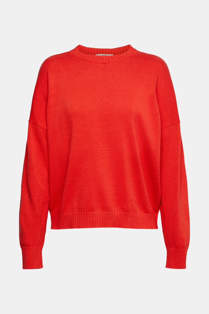Pullover a maglia Relaxed Fit, RED, detail image number 2