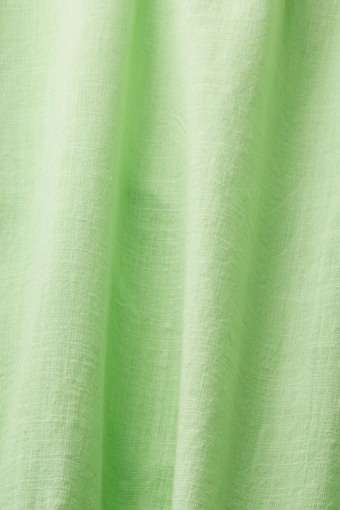 Camicetta in cotone sostenibile con maniche corte, CITRUS GREEN, detail image number 5