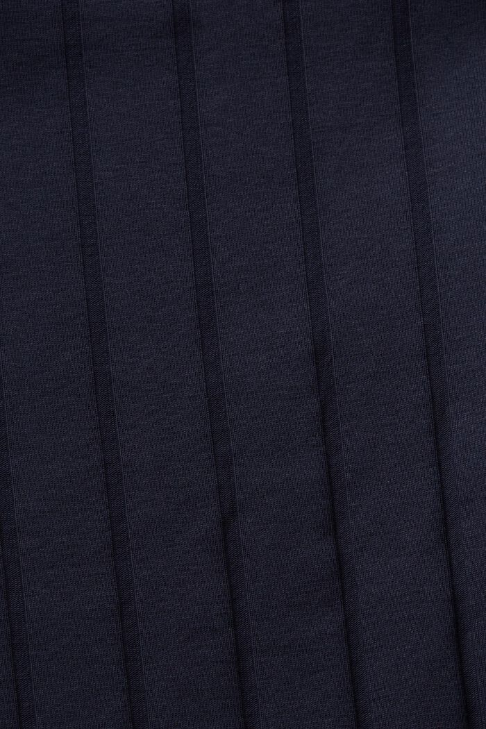 Maglia dolcevita in jersey a coste, NAVY, detail image number 5