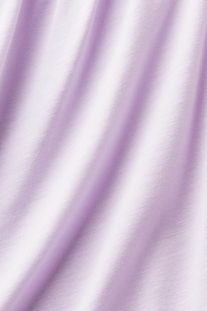 T-shirt in jersey con scollo ampio, LILAC, detail image number 6