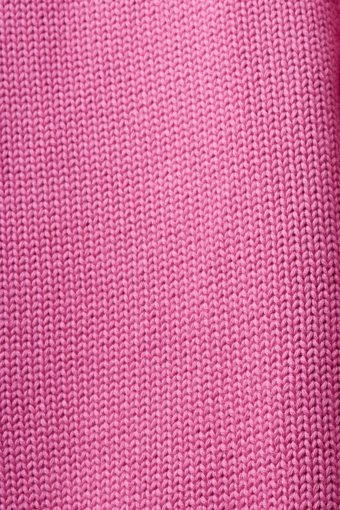 Pullover dolcevita in cotone, PINK FUCHSIA, detail image number 5