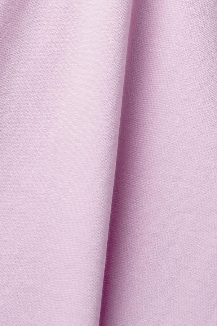 Canotta in cotone a tinta unita, LILAC, detail image number 5
