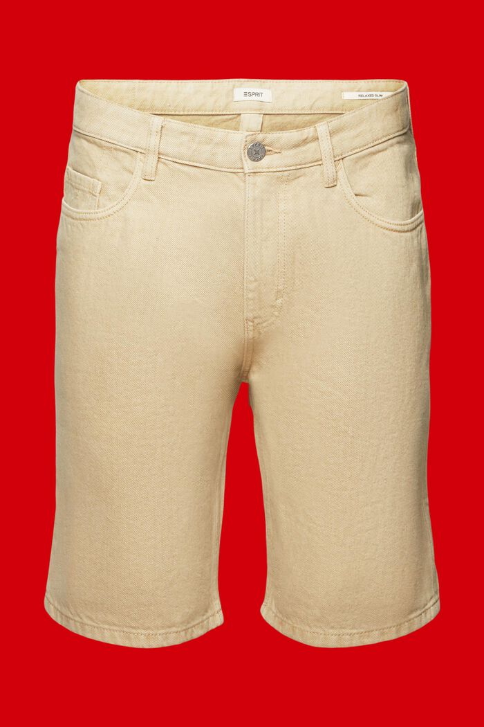 Shorts in denim colorato, SAND, detail image number 7