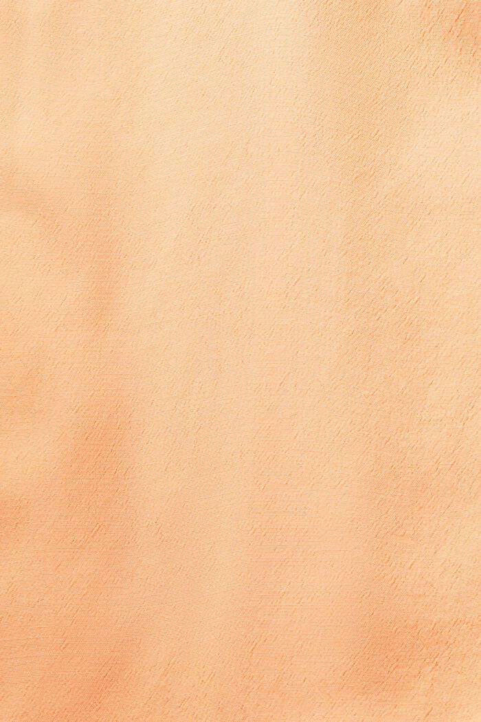 Blusa in crêpe con maniche arricciate, PASTEL ORANGE, detail image number 5