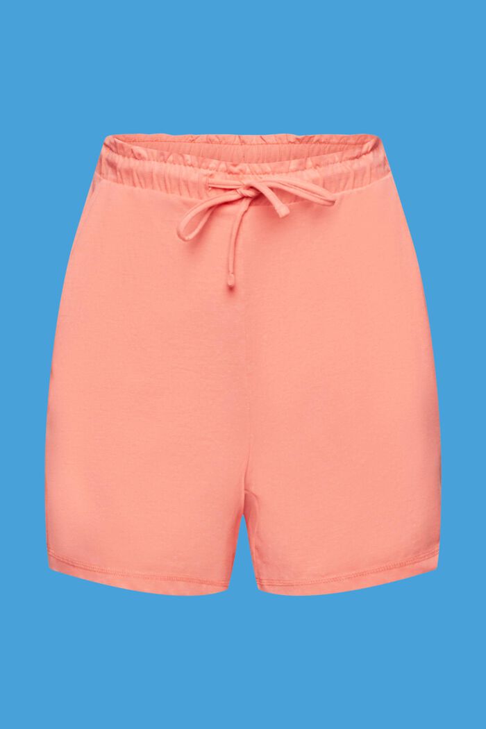Shorts in jersey con elastico in vita, CORAL, detail image number 5