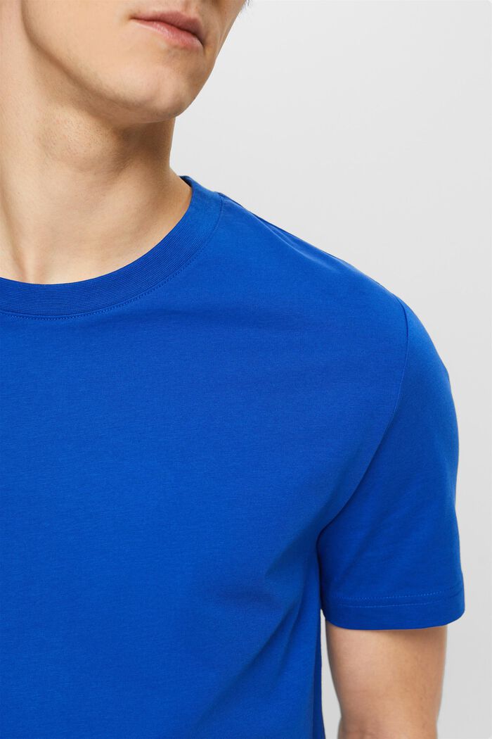 T-shirt girocollo in jersey, BRIGHT BLUE, detail image number 2