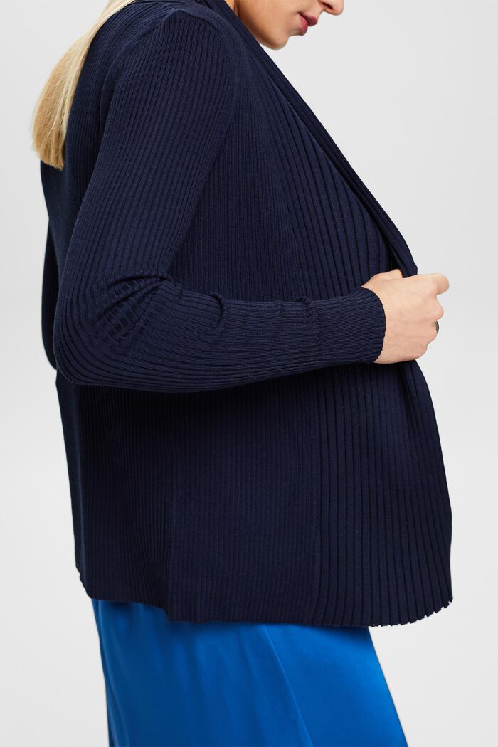 Cardigan in maglia a coste, NAVY, detail image number 2
