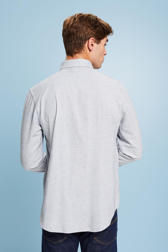 Camicia in cotone a quadretti dalla vestibilità regular, WHITE, detail image number 2