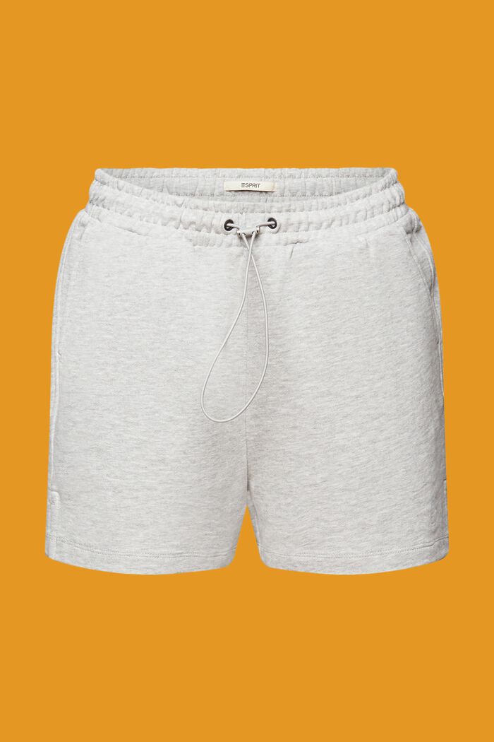 Shorts in felpa, misto cotone, LIGHT GREY, detail image number 7