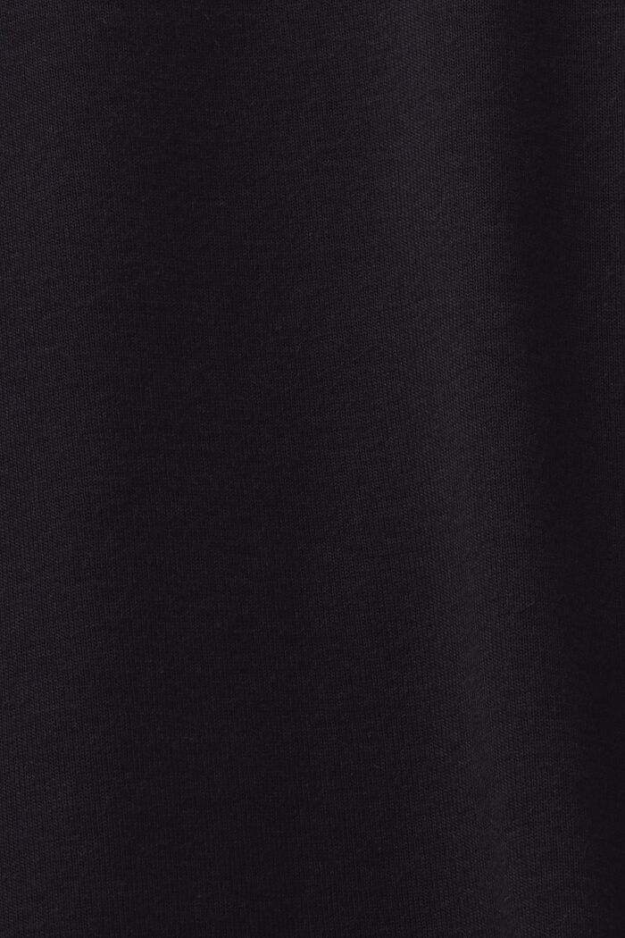Top a maniche lunghe in jersey di cotone, BLACK, detail image number 5