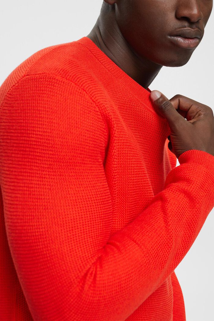 Maglione a righe, RED, detail image number 0